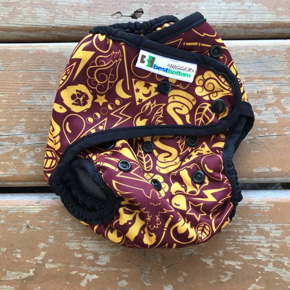 Harry Potter Best Bottoms Bigger Cloth Diaper Cover. 10-45lbs